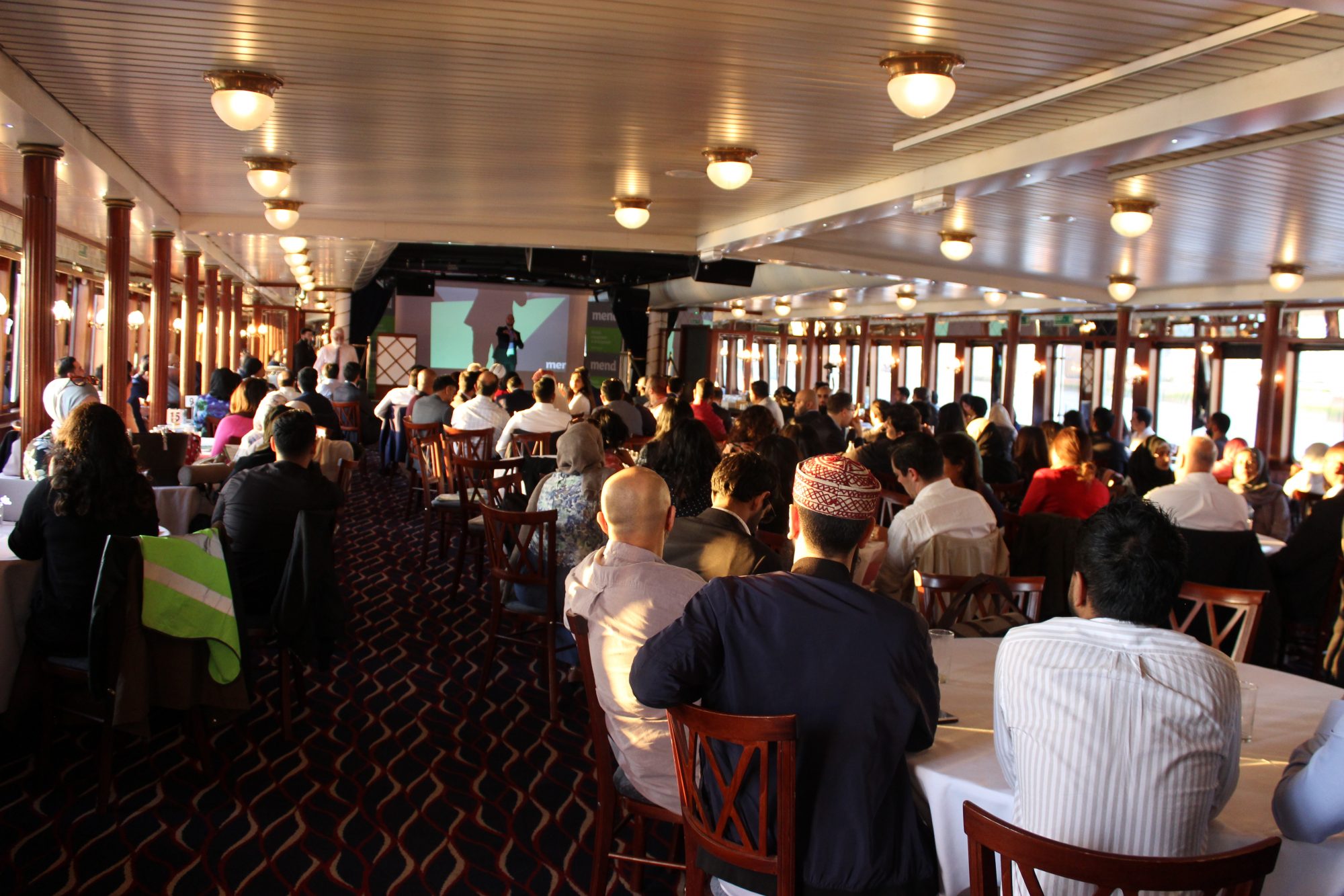 MEND hosts luxury dinner on Thames Cruise