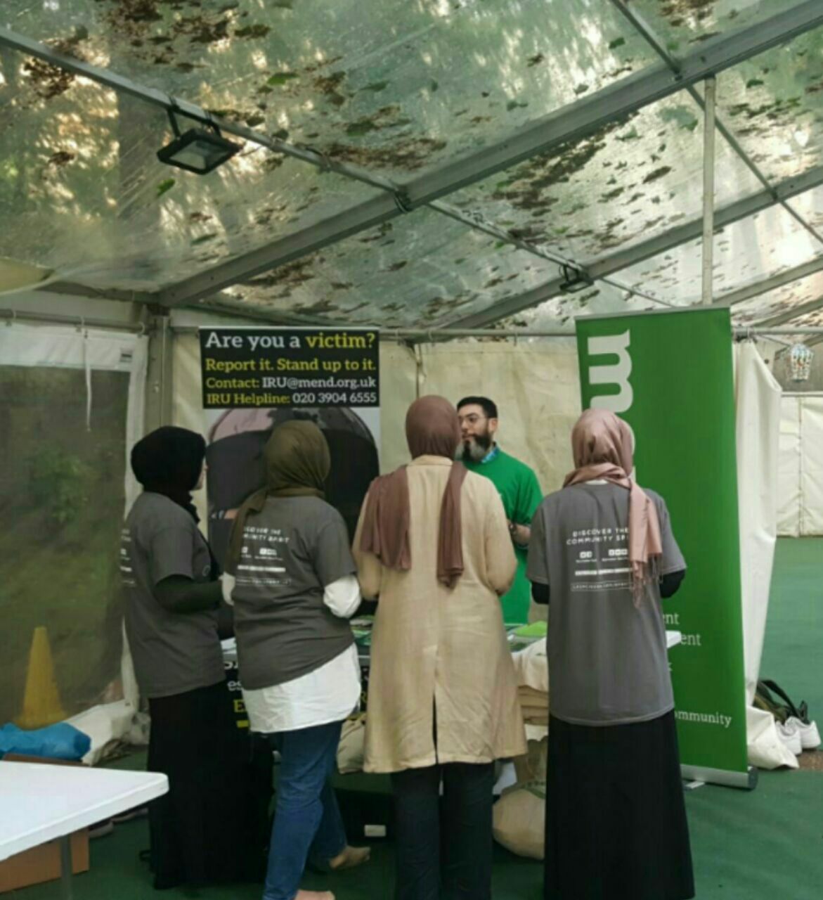 IRU Stall at the Ramadan Tent Project