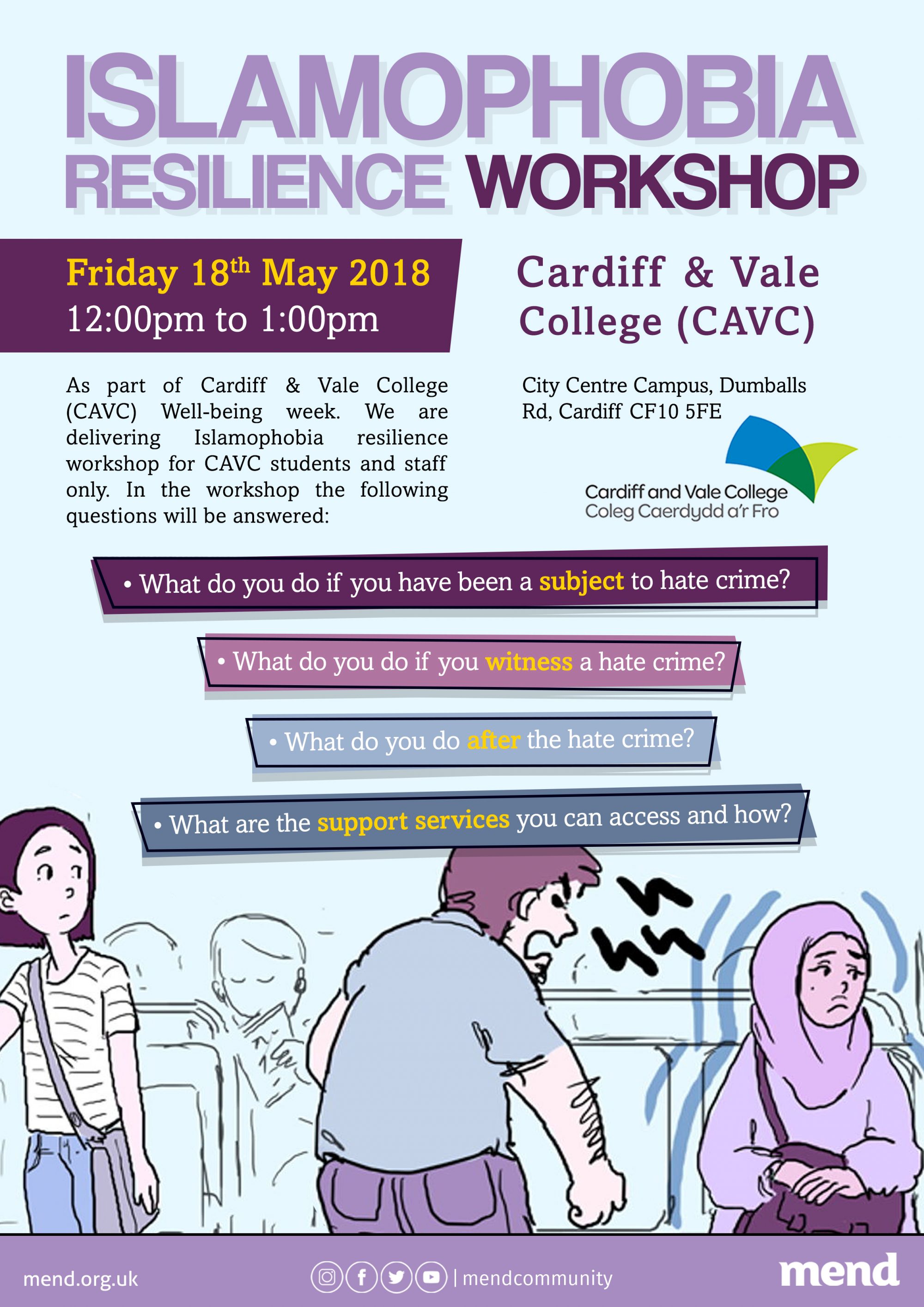 Islamophobia resilience workshop for college students