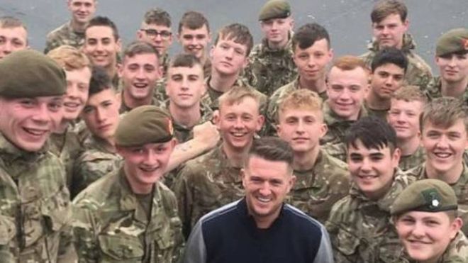 Soldier discharged after Army launches investigation into video of young soldiers with Tommy Robinson